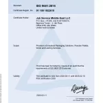 ISO 9001-2015 Certificate